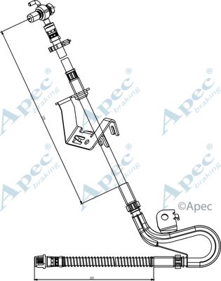 APEC BRAKING Bremžu šļūtene HOS3838